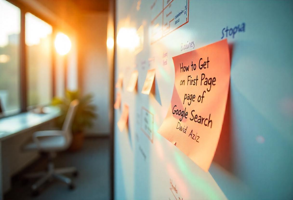 How to Get on First Page of Google Search David Aziz