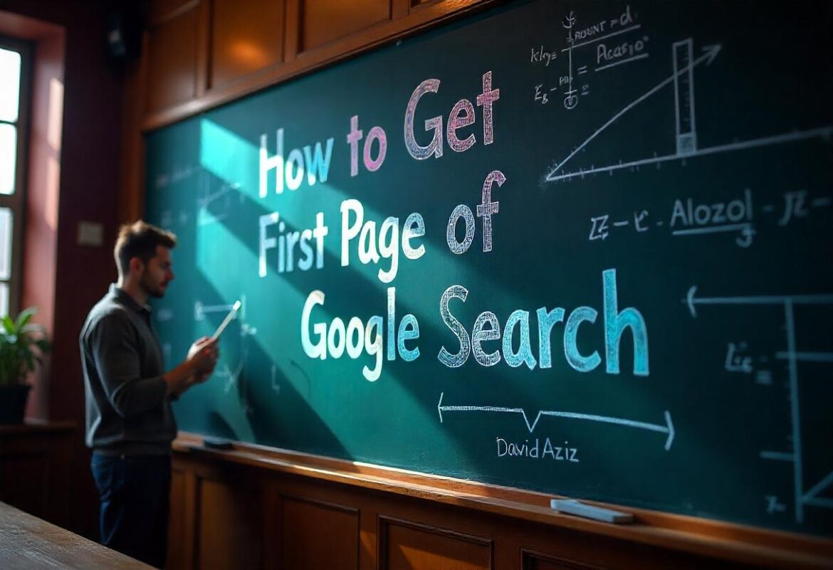 How to Get on First Page of Google Search David Aziz