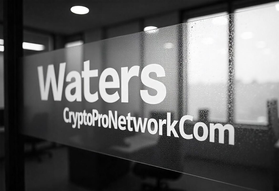 Waters CryptoProNetworkCom: Future of Finance is here